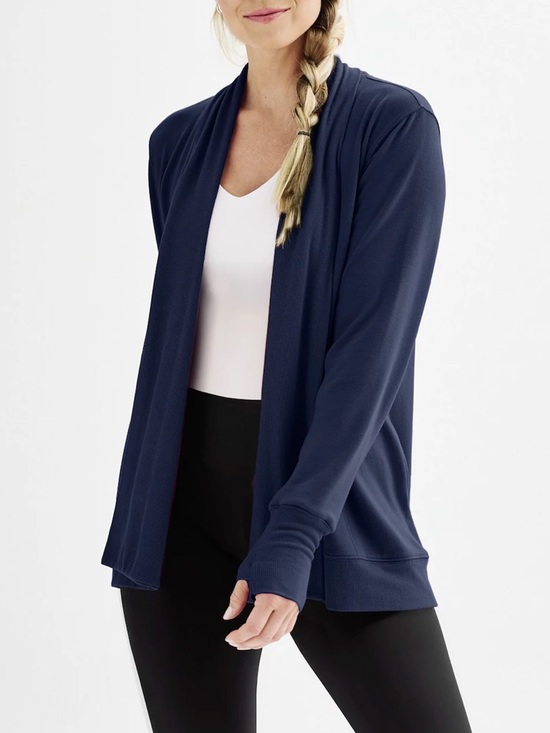tek gear Sweaters - Teak Gear French Terry Wrap size Medium Navy
